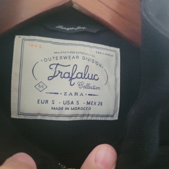 Zara Military Jacket 100% Cotton en black Size Small - Picture 13 of 14